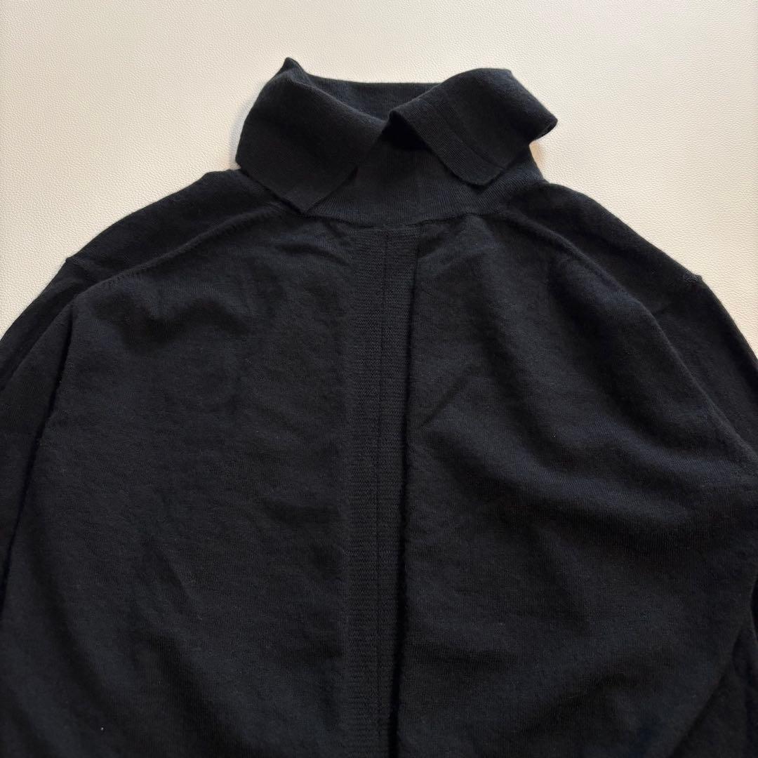 MORABITO PREMIER タートルネック　薄手 カシミヤ100 黒