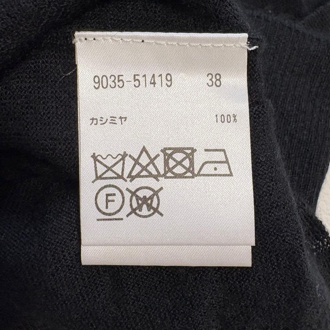 MORABITO PREMIER タートルネック　薄手 カシミヤ100 黒