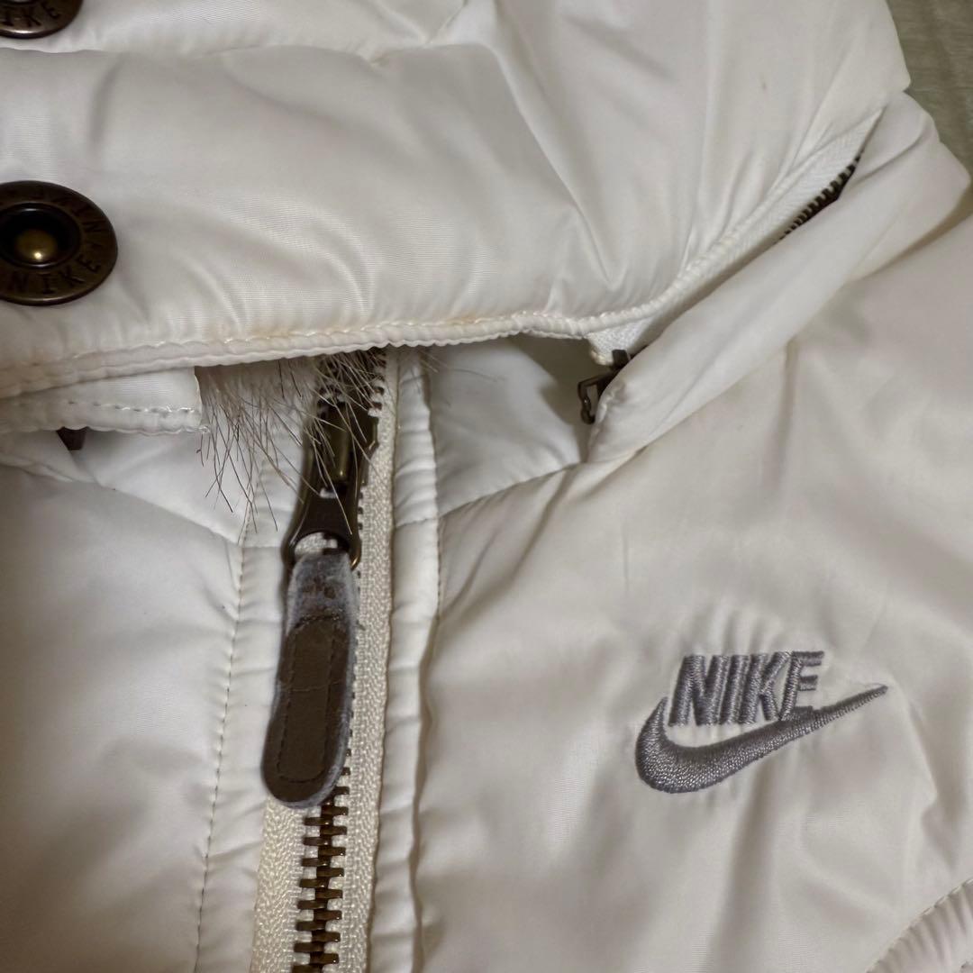 Nike ファー　ダブルジップダウンベスト　y2k 2000年代