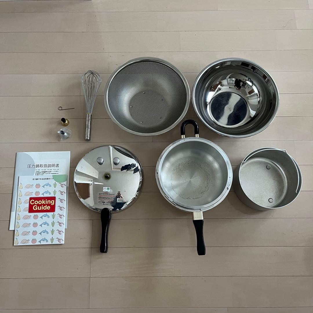 平和 圧力鍋 PC-60A 説明書 付属品付 酵素玄米 長岡式 FTW