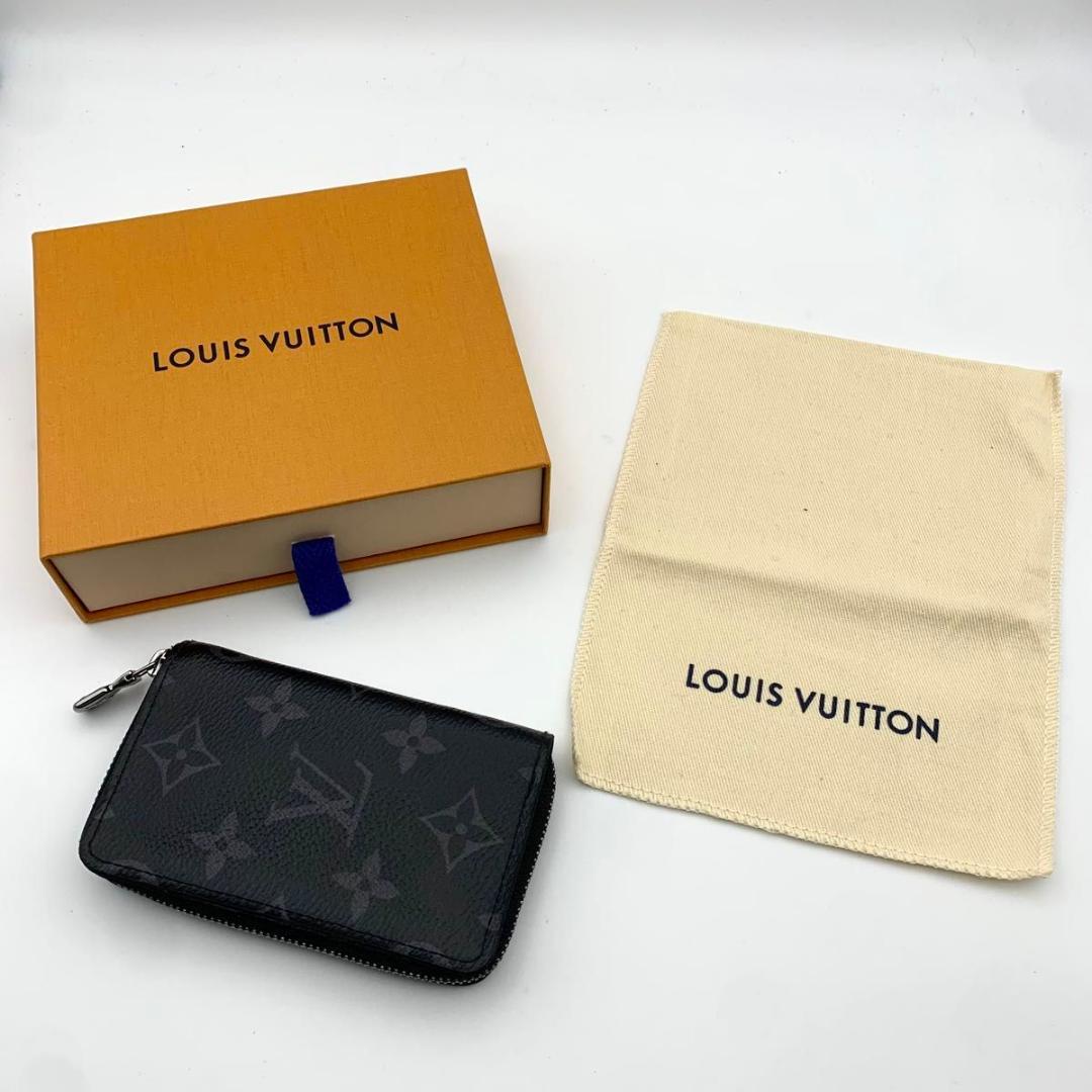 鑑定済み ルイヴィトン ジッピーパース 財布 エクリプス 黒 IC搭載