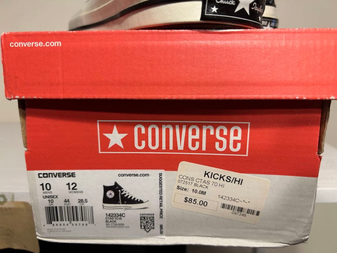 Converse Chuck Taylor All Star ct70 黒hi