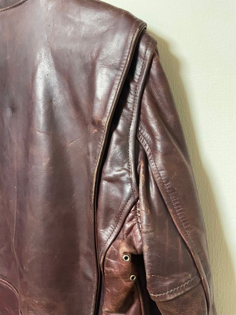 エアロレザー　ホースハイド　レザージャケット 38サイズ