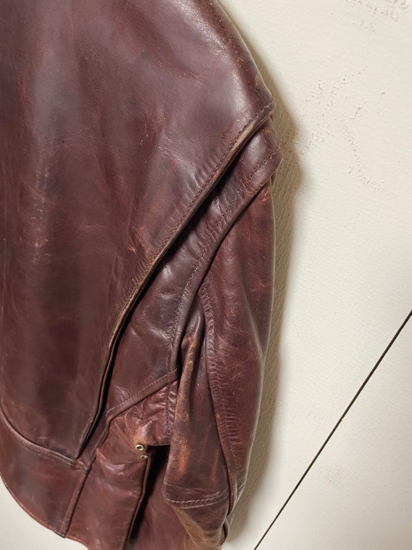 エアロレザー　ホースハイド　レザージャケット 38サイズ