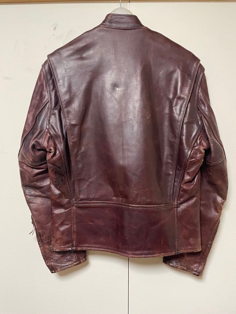 エアロレザー　ホースハイド　レザージャケット 38サイズ