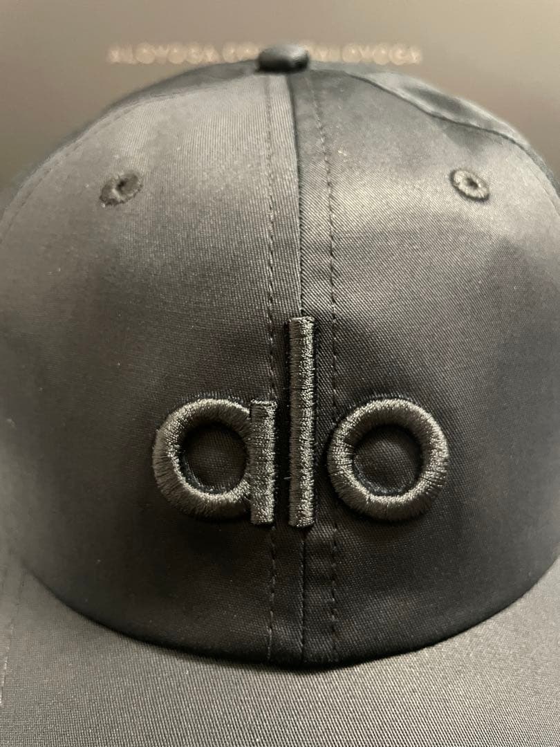 正規品 alo yoga キャップ 帽子 ブラック 新品　アロ ヨガ　②