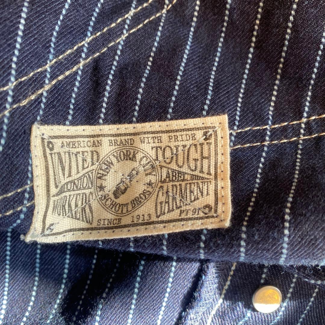 ショット　ヒッコリーデニム　パンツ　ウォバッシュ　36