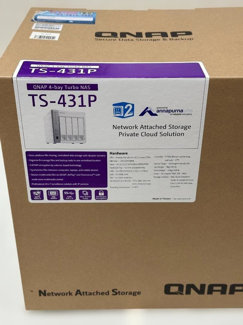 外付けハードディスク・ドライブ QNAP NAS TS-431P