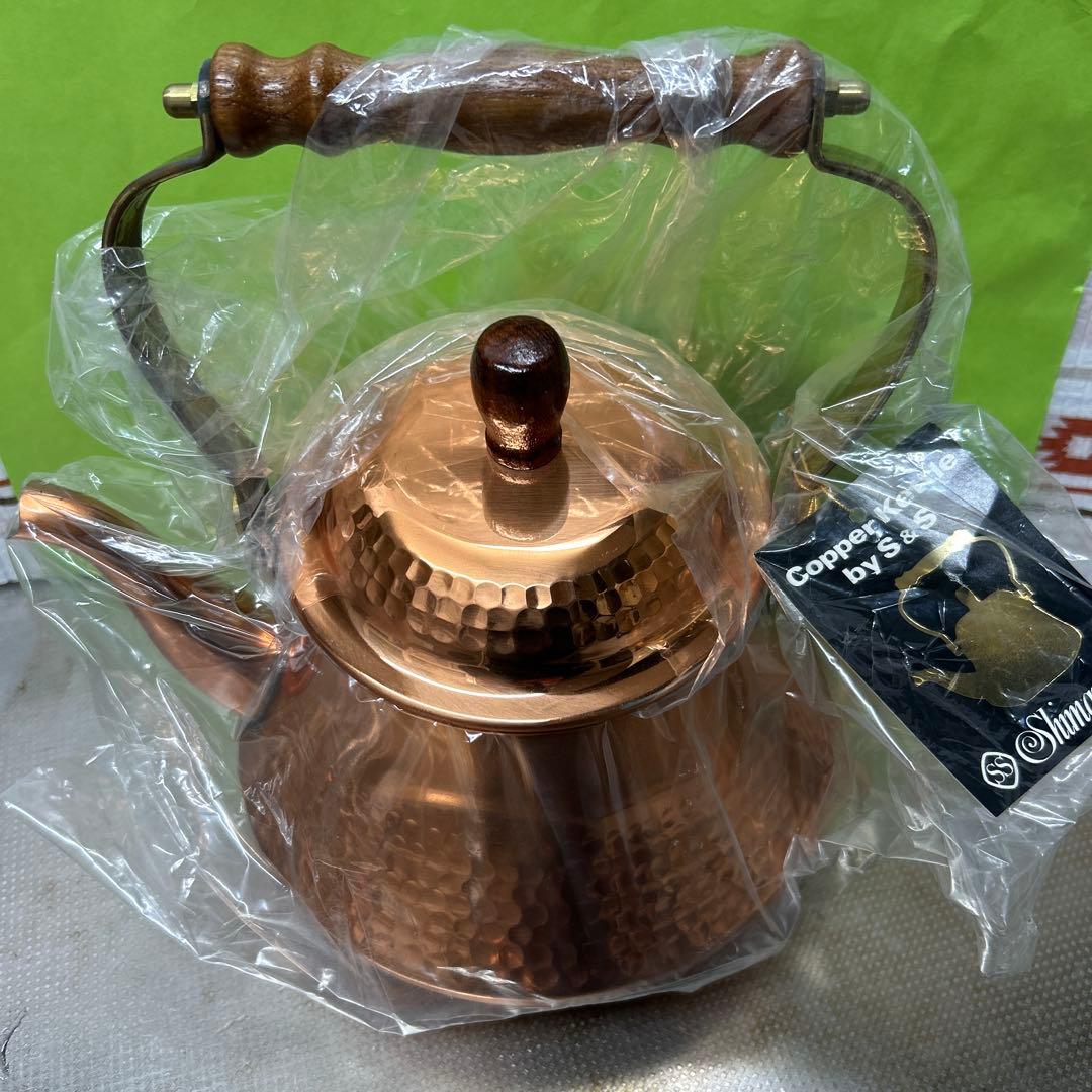 【新品】島本製作所製 エスエス 銅 ベルケトル やかん　1.8ℓ 新品・未使用