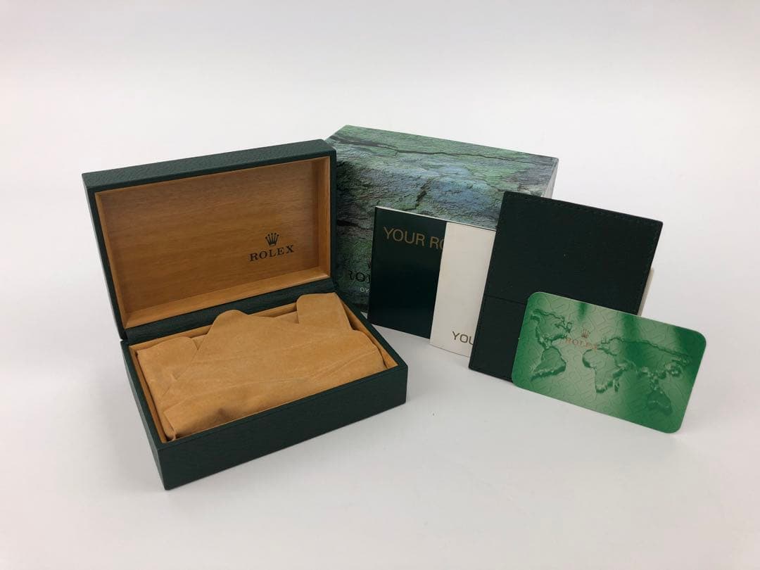 チ*認様 ロレックス　外箱　内箱　冊子　取説　グリーン