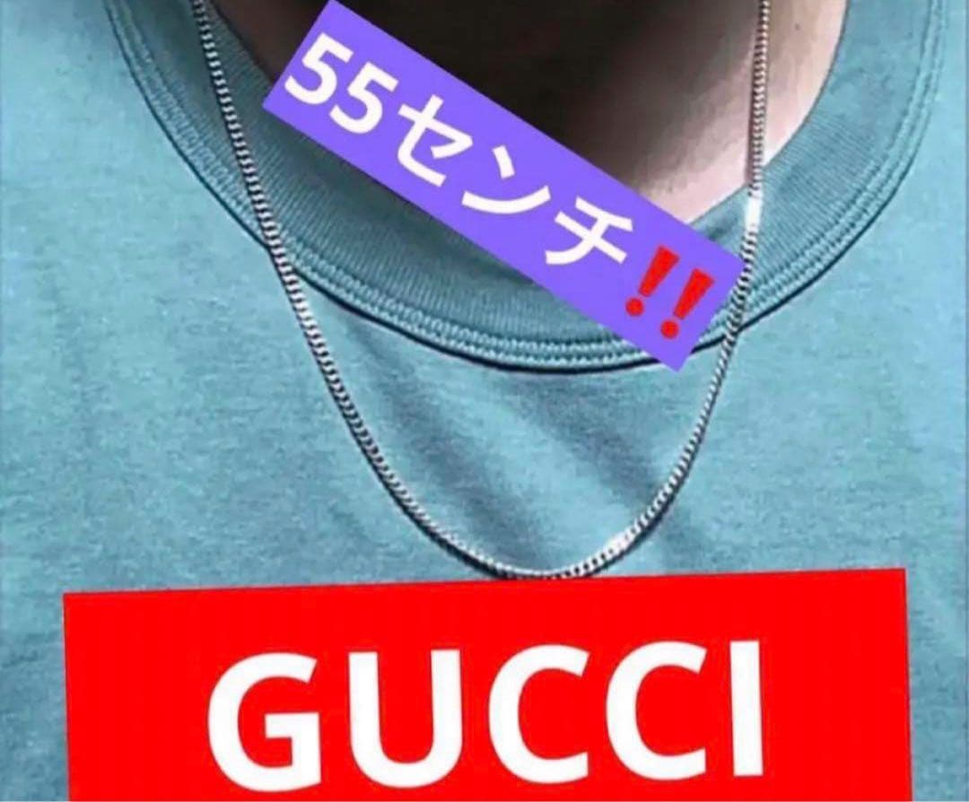 美品　GUCCI 2.5ミリ 喜平チェーンネックレス