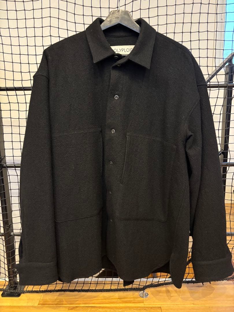 POLYPLOID ブラックシャツジャケット