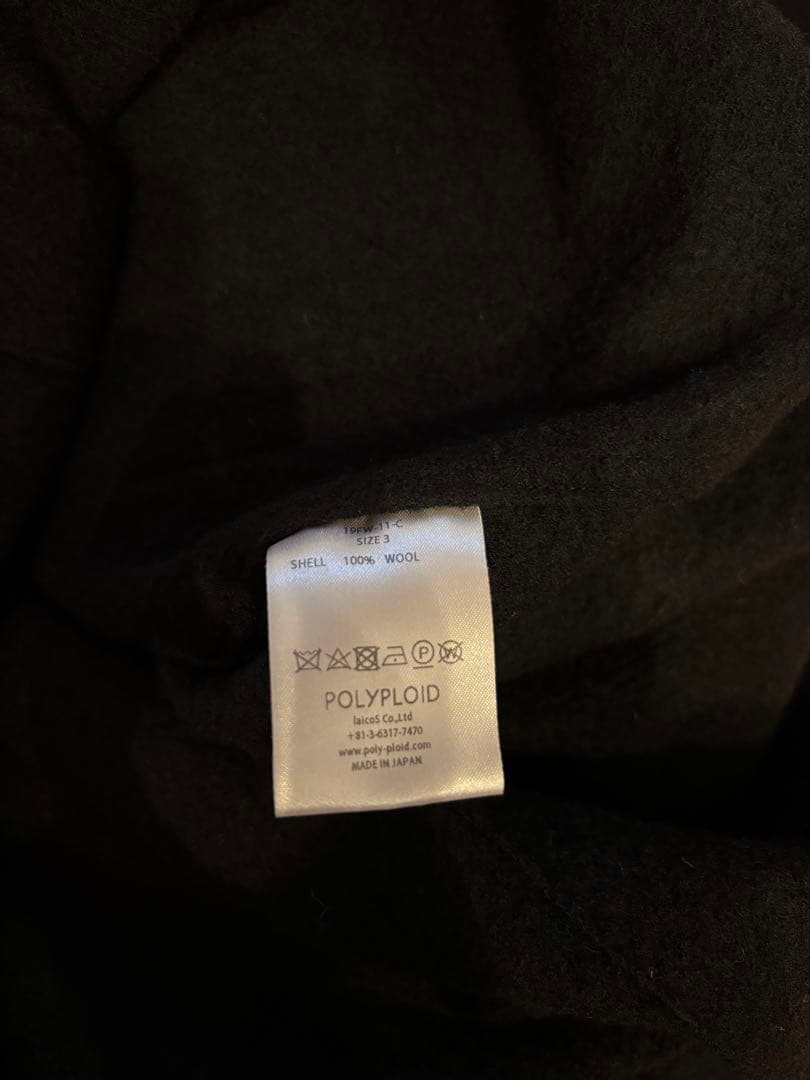 POLYPLOID ブラックシャツジャケット