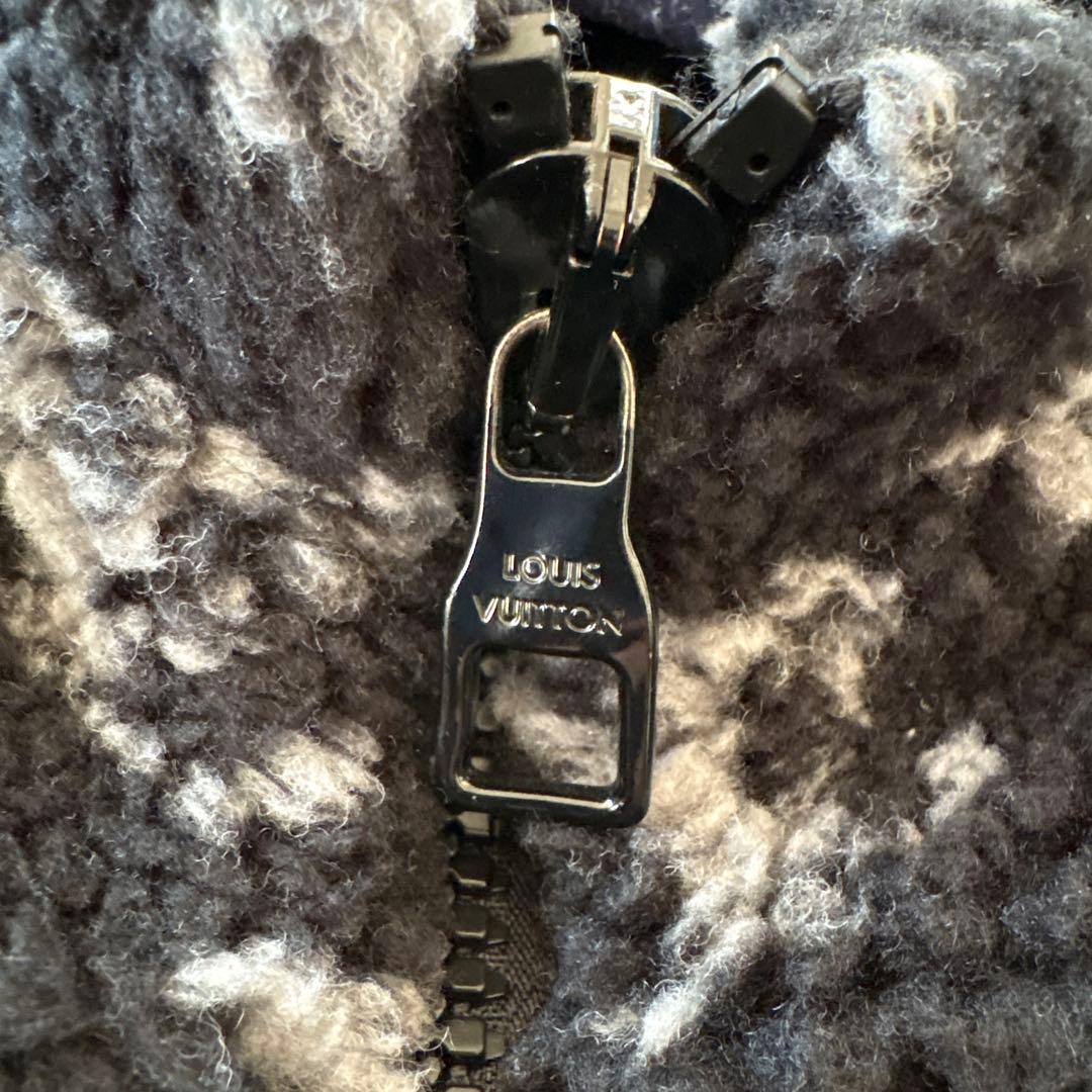 N*o様 【L】Louis Vuitton モノグラムフリースジャケット ブラッ