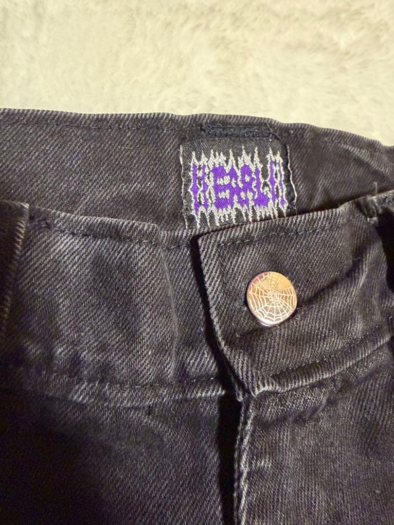 Earl skateboards ブラックデニムM