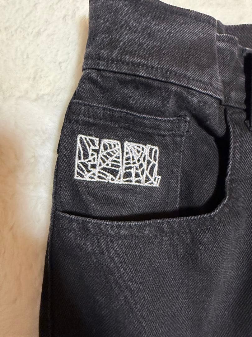 Earl skateboards ブラックデニムM