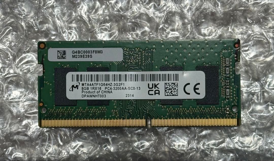 3枚セット 8GB メモリーPC4-3200AA (8*3=24GB)動作確認済