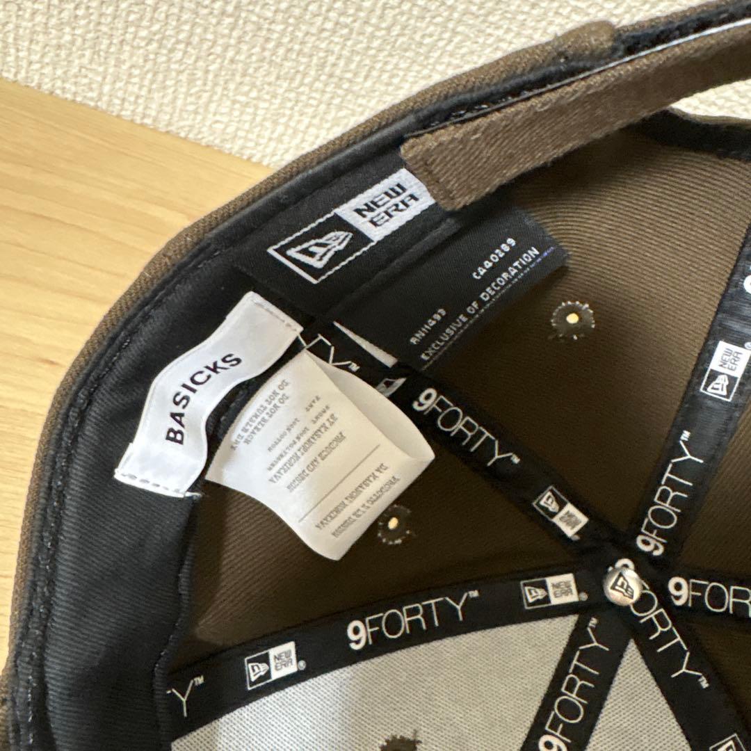 BASICKS NEWERAキャップ　ブラウンRIIZEアントン　新品ニューエラ
