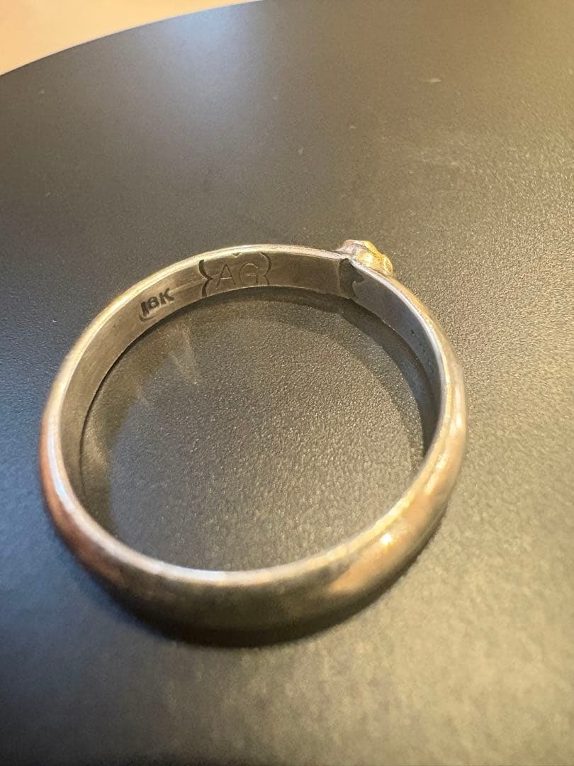 ナバホ族 18k ドロップリング アーノルドグッドラック作