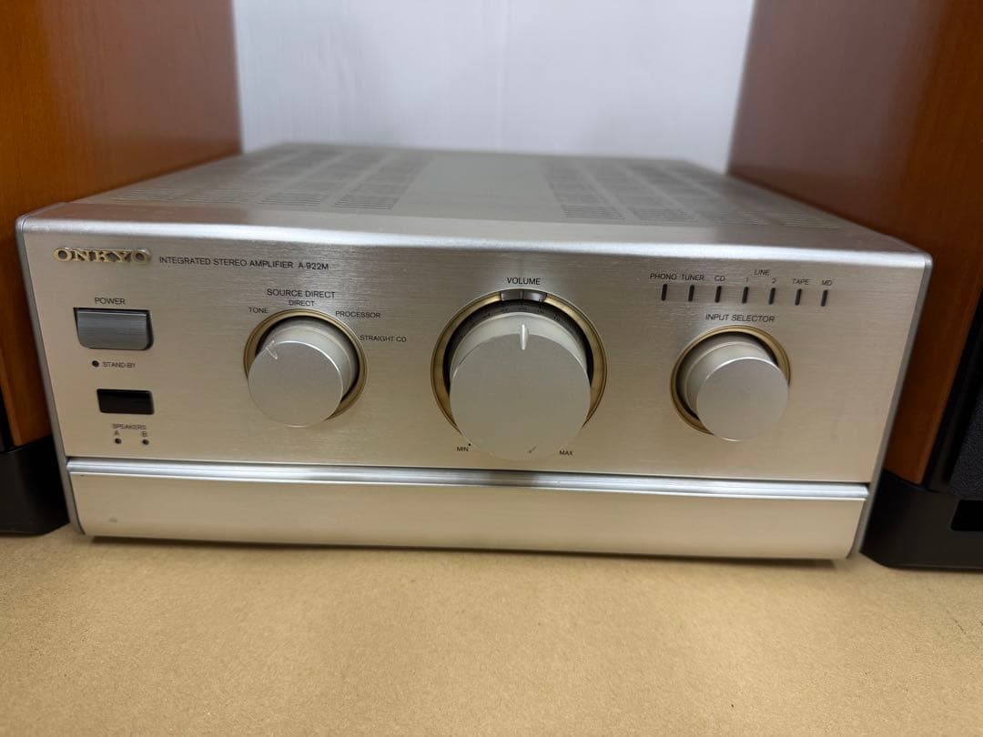 【ONKYO】アンプ A-922M ＋ スピーカー D-212EX ペア セット