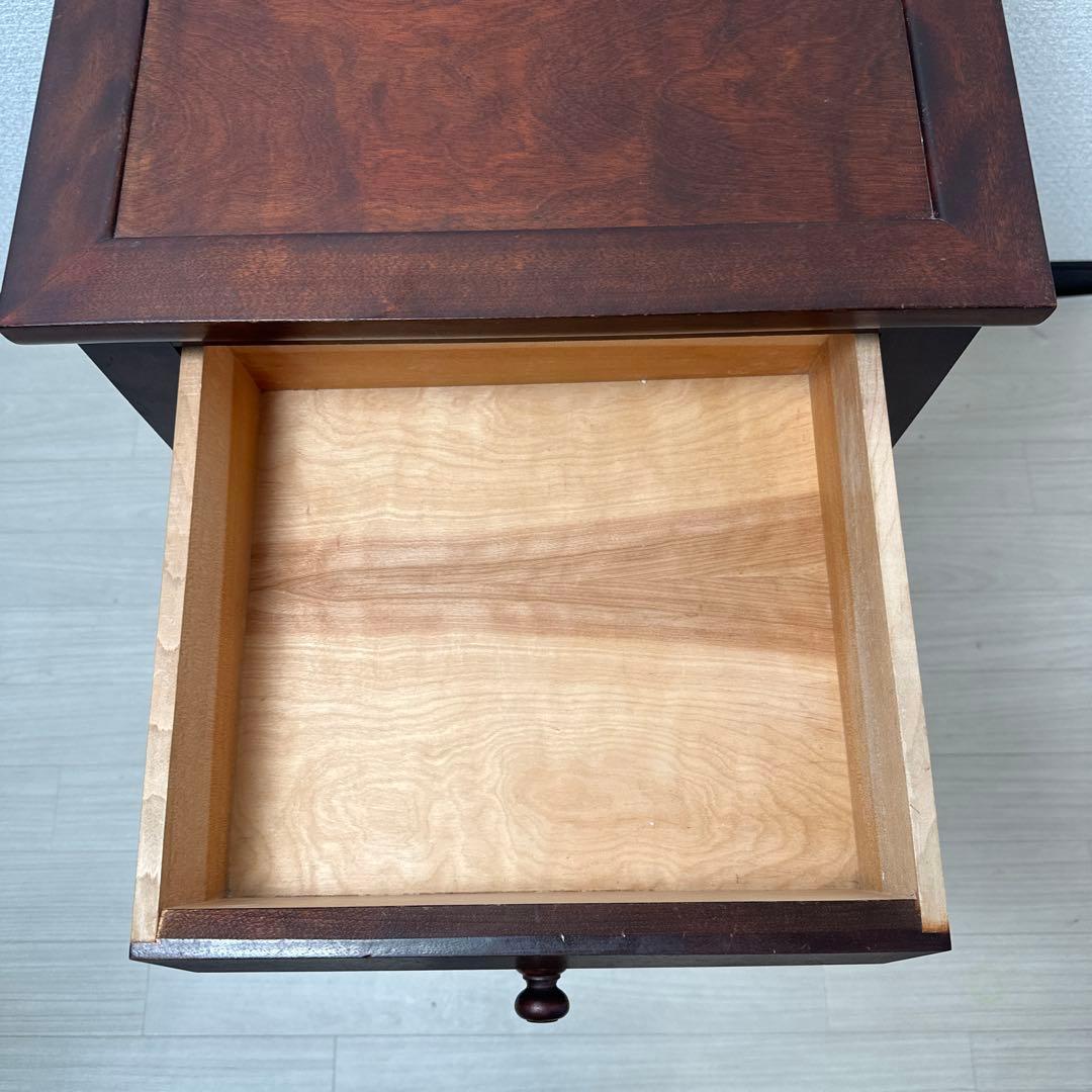 松本民芸家具 立体的なデザイン C型電話台 約13万8千円 ※i4※