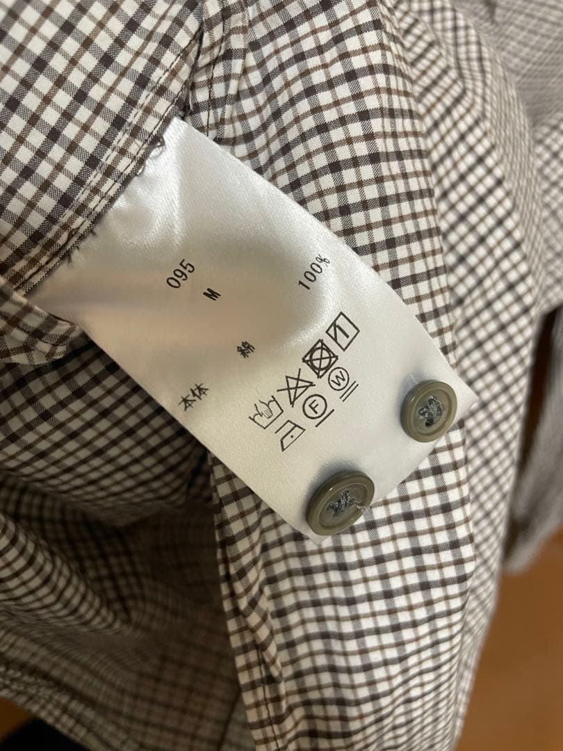 トップス OVY Cotton Poplin Pin Check Wide Shirts