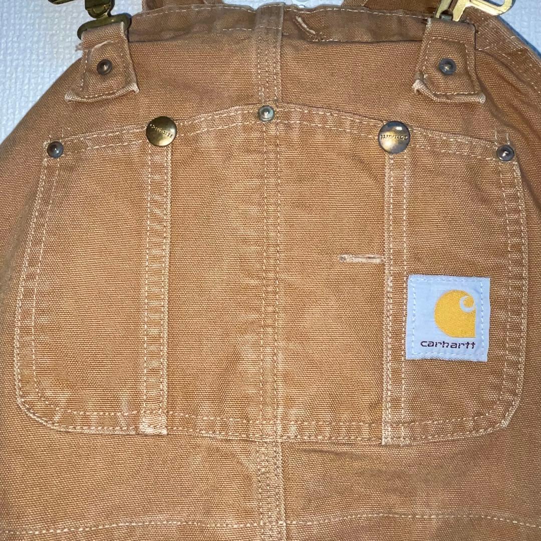 ベ*パ様 《ワンポイントロゴ》Carharttカーハートダブルニーオーバーオール