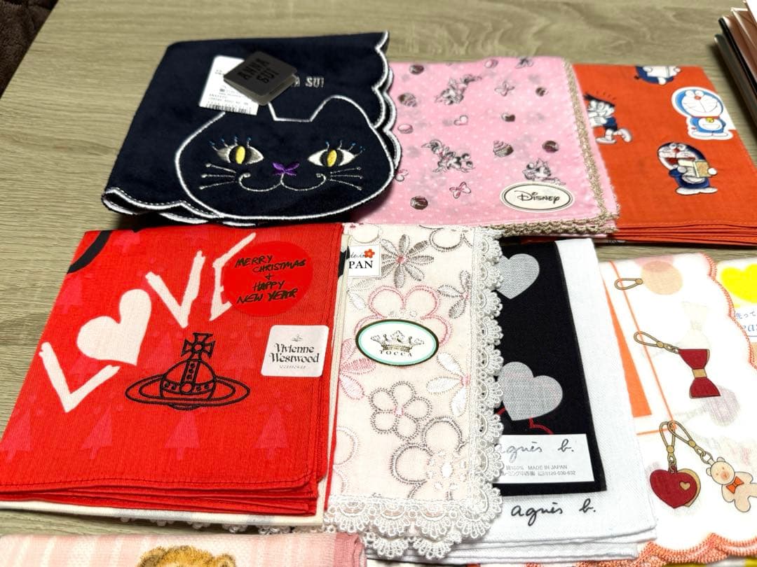【新品、未使用】ブランド　ハンカチ１８点セット