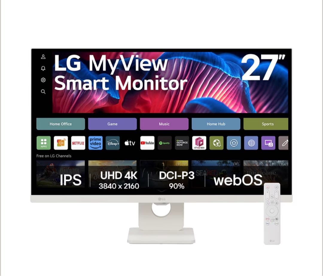27インチ 4K LG MyView Smart Monitor