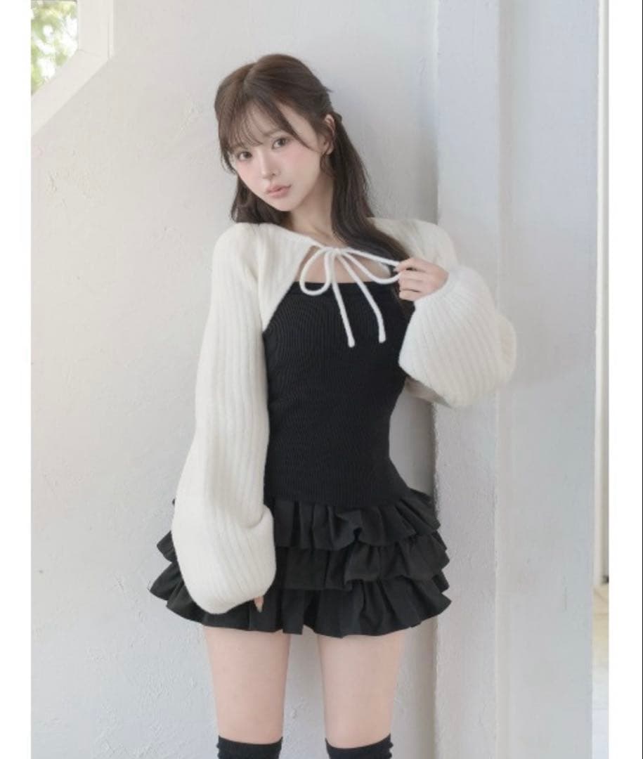 Darich ダーリッチ ティアードフリルミニワンピース