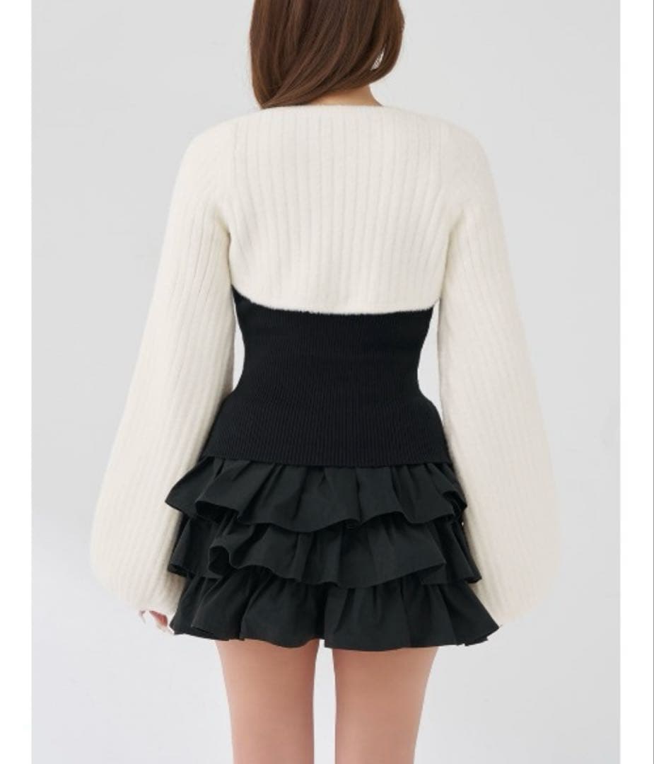 Darich ダーリッチ ティアードフリルミニワンピース