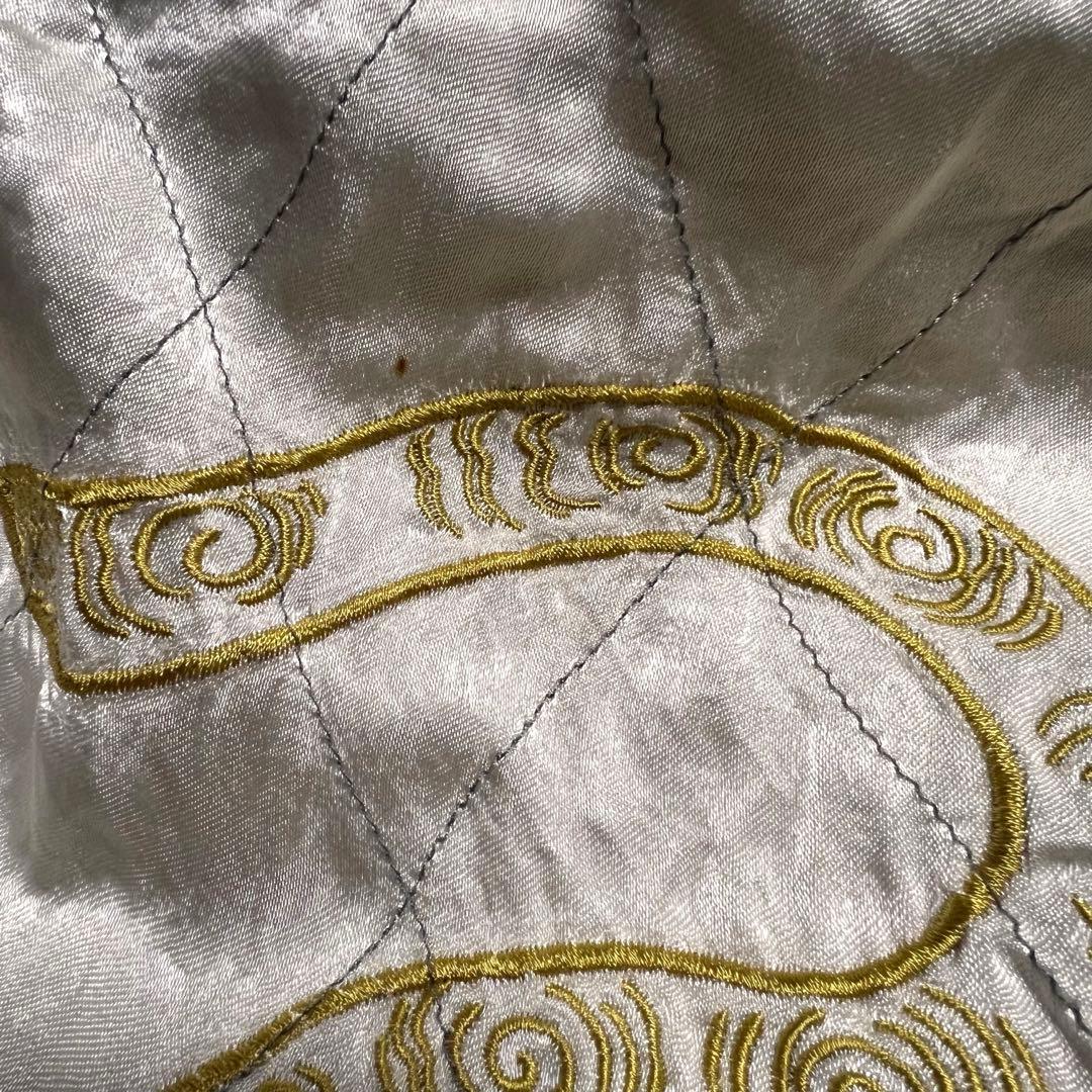 激レア　ドゥニーム　スカジャン　ベロア　サテン　鯉　虎　OSAKA 刺繍