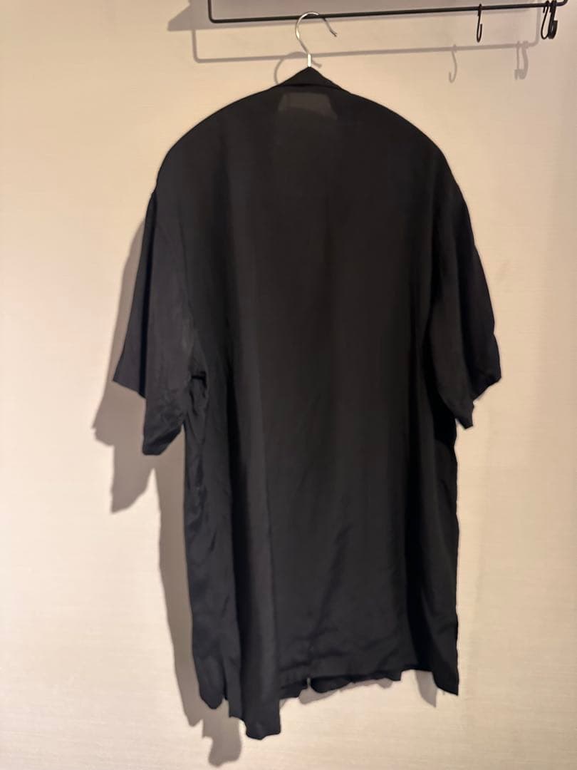 Ys for men 黒 半袖ボタンシャツ