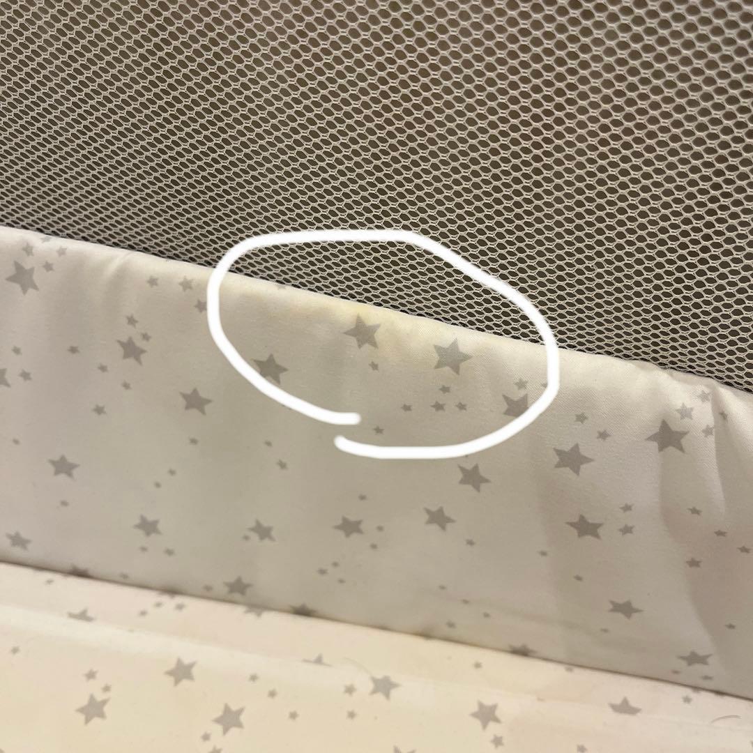 まる【人気】HZDMJベビーベット　グレー　持ち運び可能