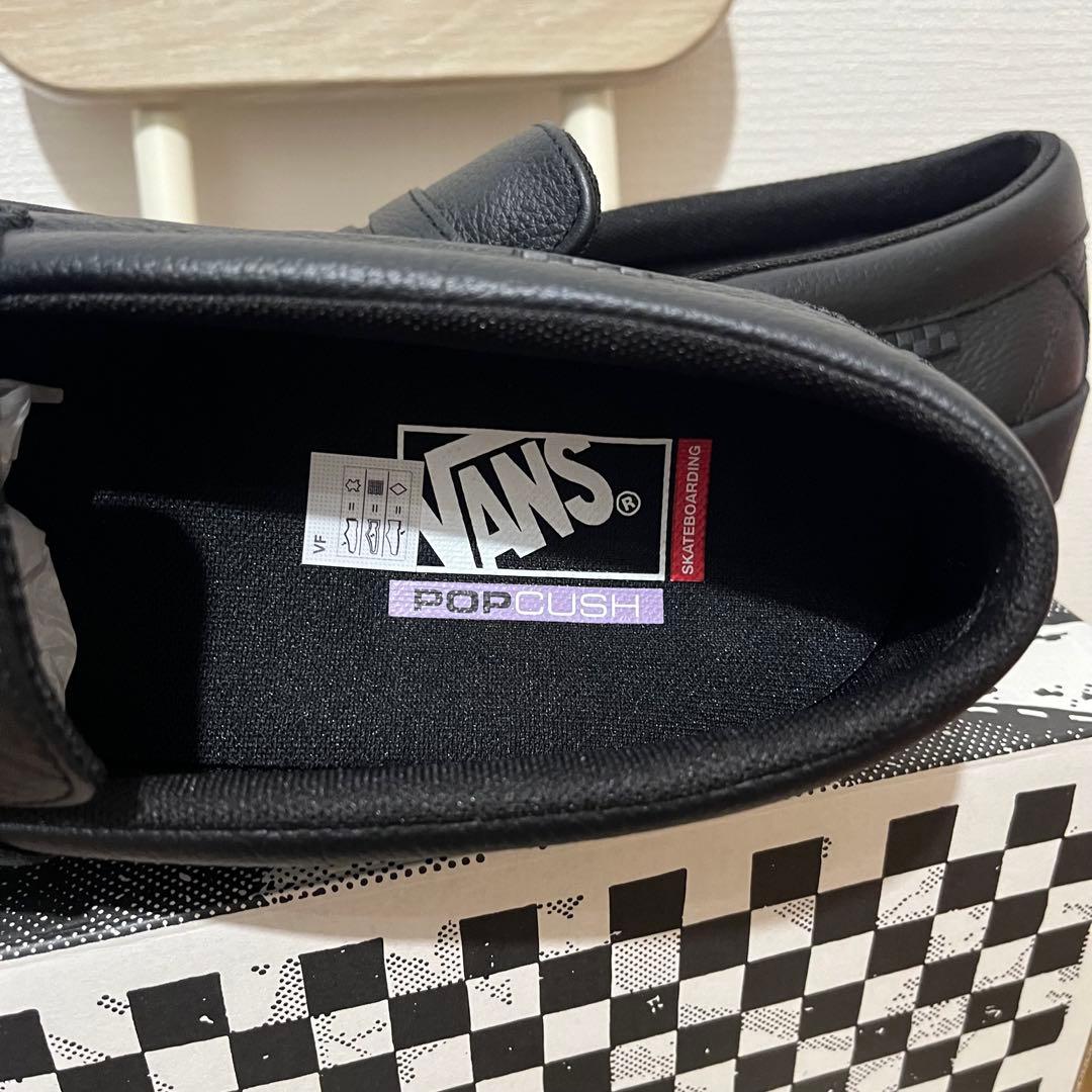 Vans スケートローファー　レザー　30cm ブラック　プロモデル　完売