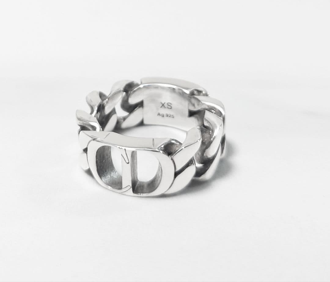 DIOR 16号 サイズXS チェーンリンクロゴリング