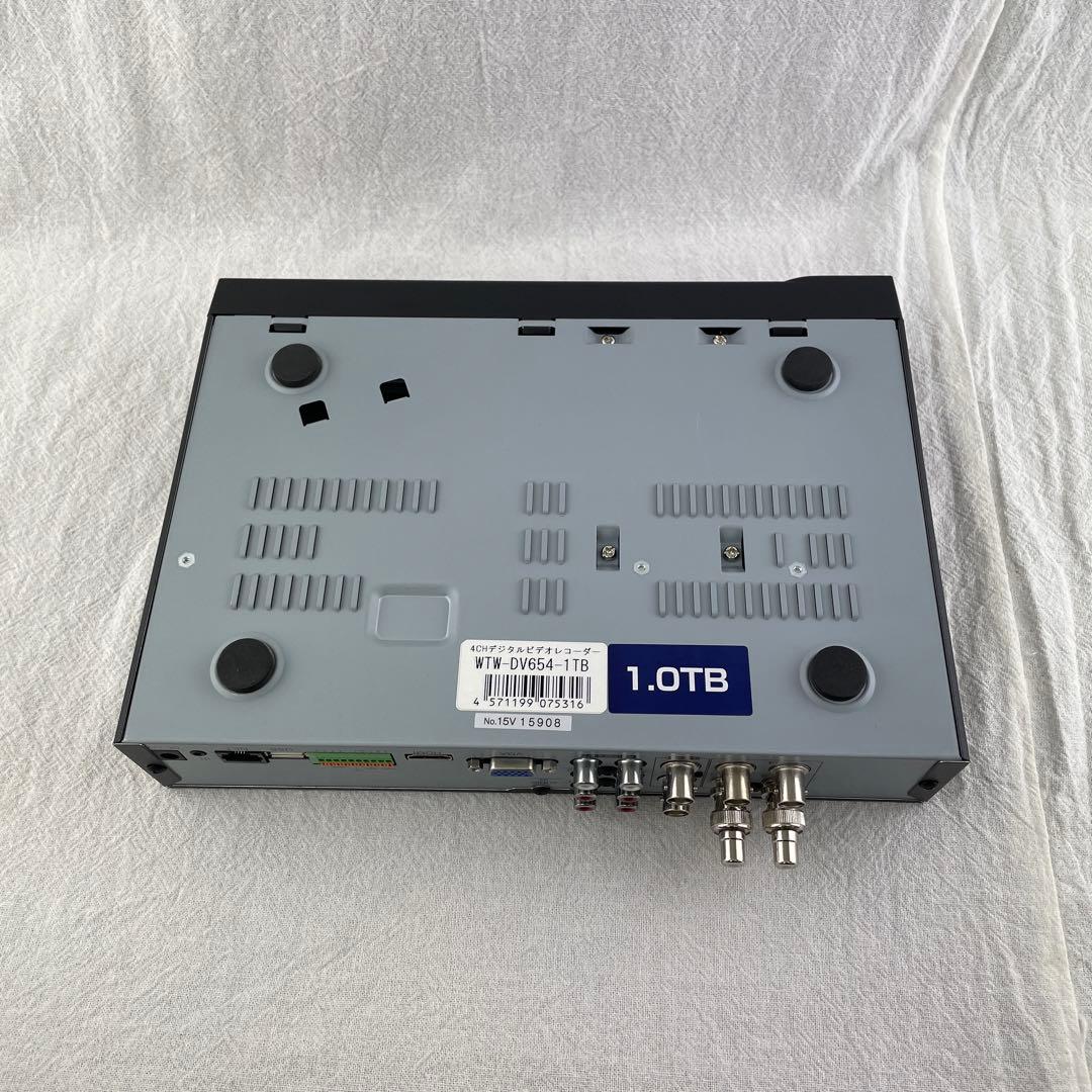 WTW-DV654 遠隔監視! 高解像度 高性能防犯用デジタルビデオレコーダー