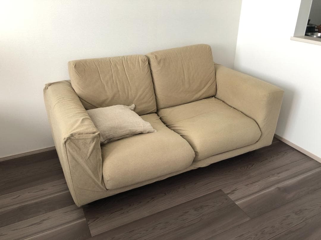 ※専用【今週のみ販売】無印良品２シーター・フェザー・ポケットコイルソファー