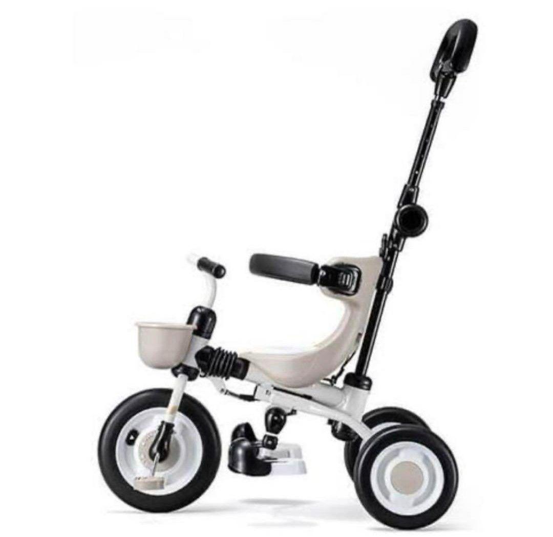 【美品】ides 折りたたみおさんぽ　コンポ ベージュ 折りたたみ三輪車