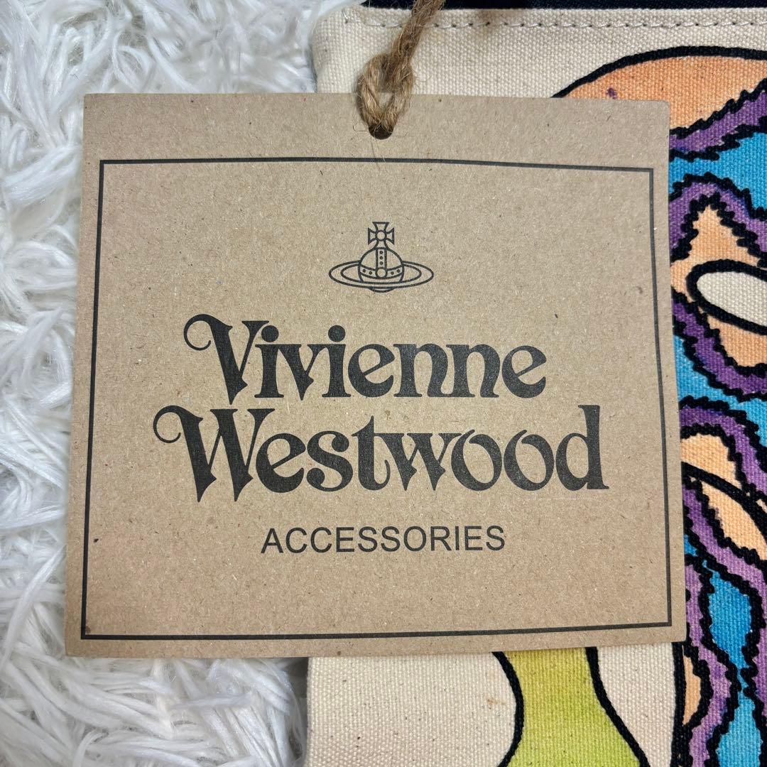 ヴィヴィアンウエストウッド タグ付き 蛇 オーブロゴ キャンバス クラッチバッグ