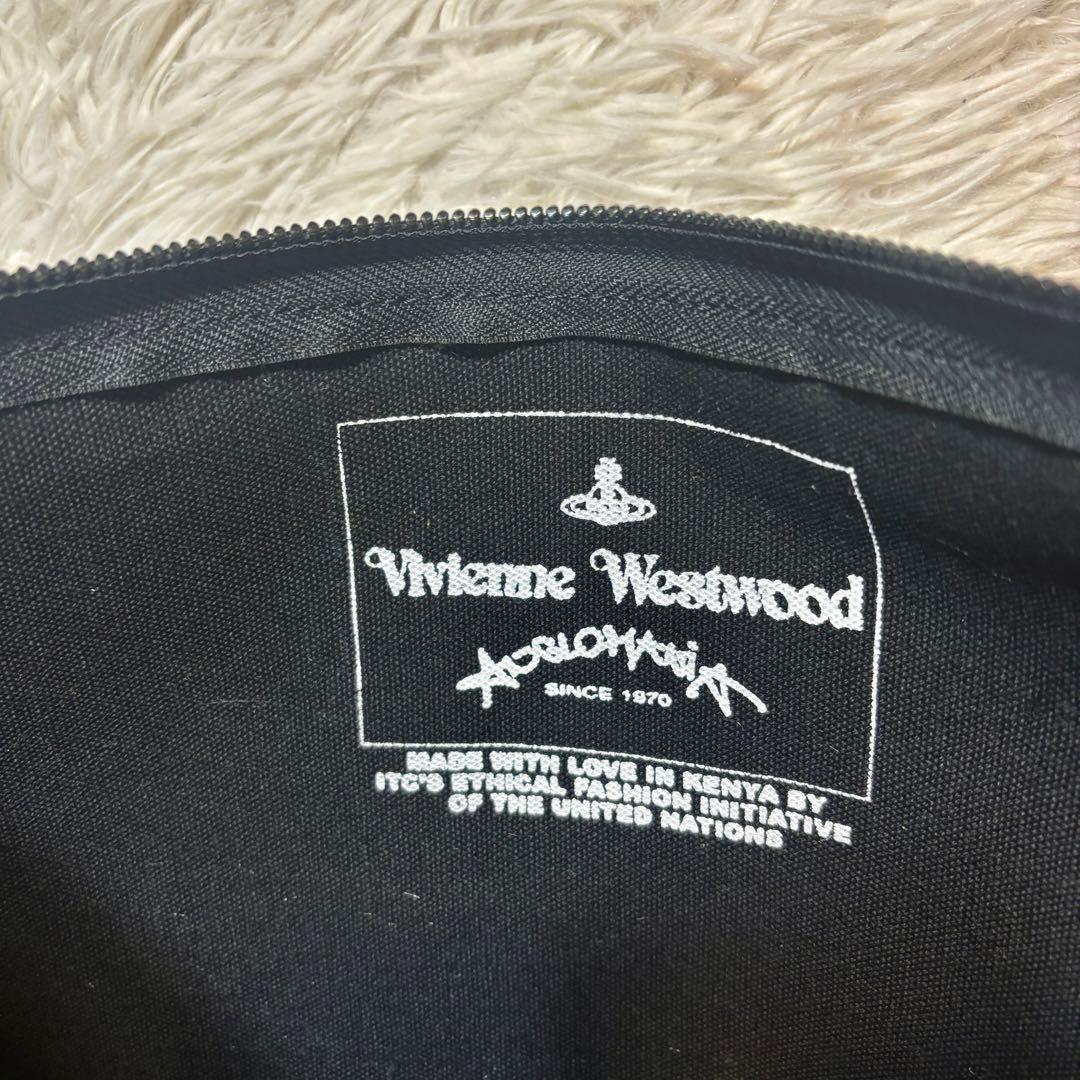 ヴィヴィアンウエストウッド タグ付き 蛇 オーブロゴ キャンバス クラッチバッグ