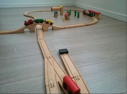 専用♡MICKI ミッキィ 汽車 レール 線路 木製 大容量 格安