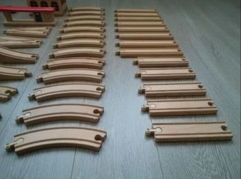 専用♡MICKI ミッキィ 汽車 レール 線路 木製 大容量 格安