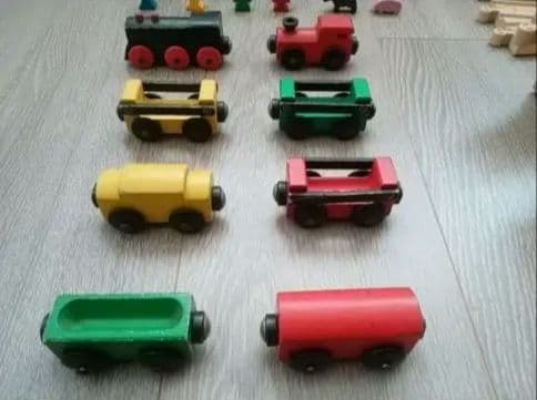 専用♡MICKI ミッキィ 汽車 レール 線路 木製 大容量 格安