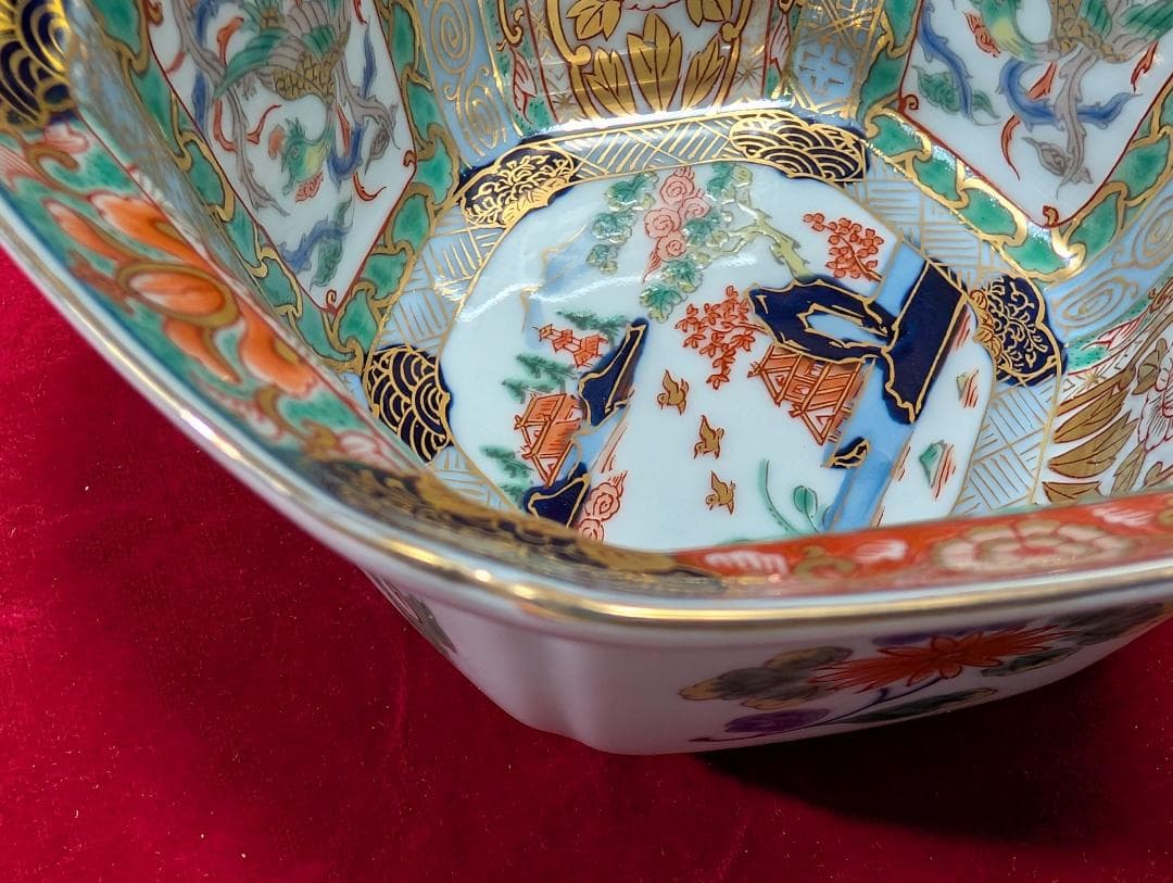 幸楽窯　錦山水　小鉢　中鉢　5客