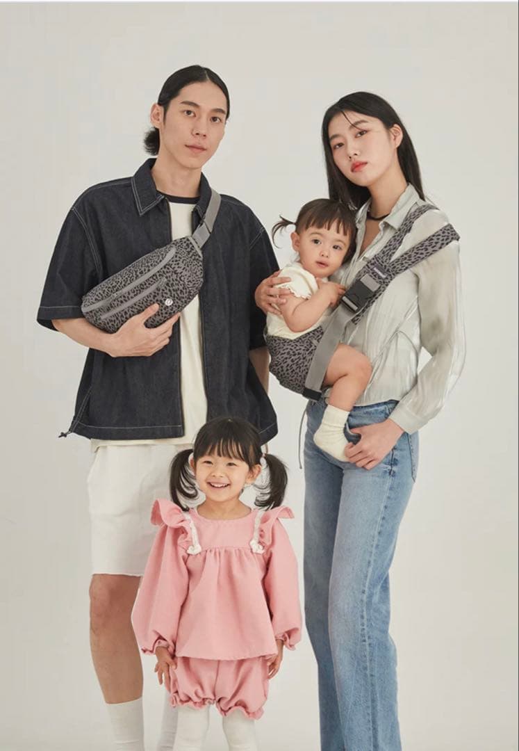 新品未使用 KET グスケット365抱っこ紐Plus グレーレオパード