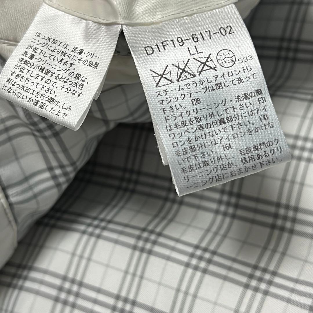 BURBERRY BLACK LABEL/ダウンジャケット/LL/ホワイト