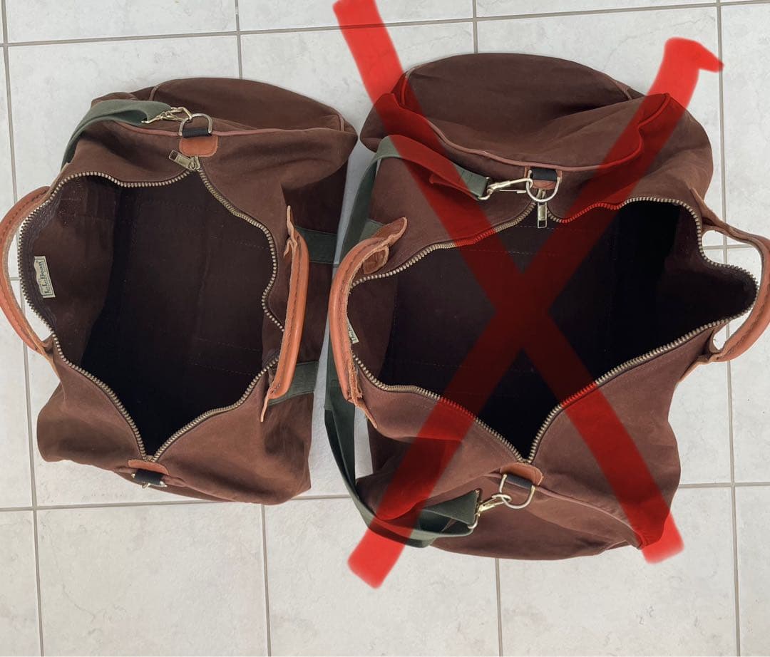 ふみ　LL Bean エルエルビーン　ボストンバッグ　ヴィンテージ