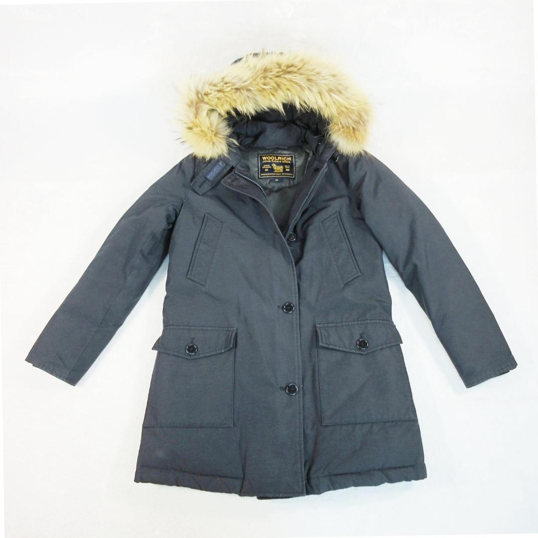 ✨ラクーンファー脱着可✨ ウールリッチ ダウン ハーフコート M相当