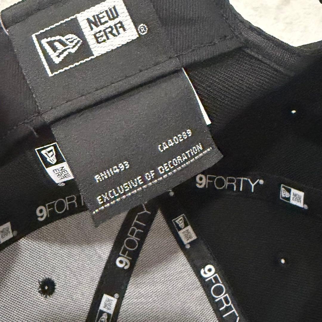 ニューエラ 9FORTY ラインストーン キャップ NY ヤンキース 帽子 黒